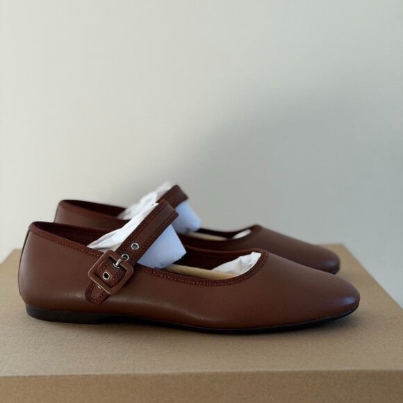 Everlane The Day Buckle Mary Jane in Rum, Size 7.5 - Picture 3 of 11